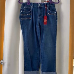 Jeans , capri size 10 JLO zipper pockets